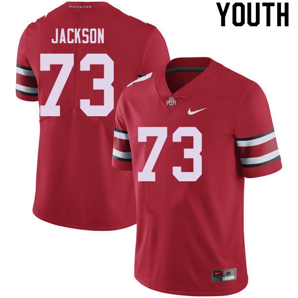 Ohio State Buckeyes #73 Jonah Jackson Youth Player Jersey Red OSU11461